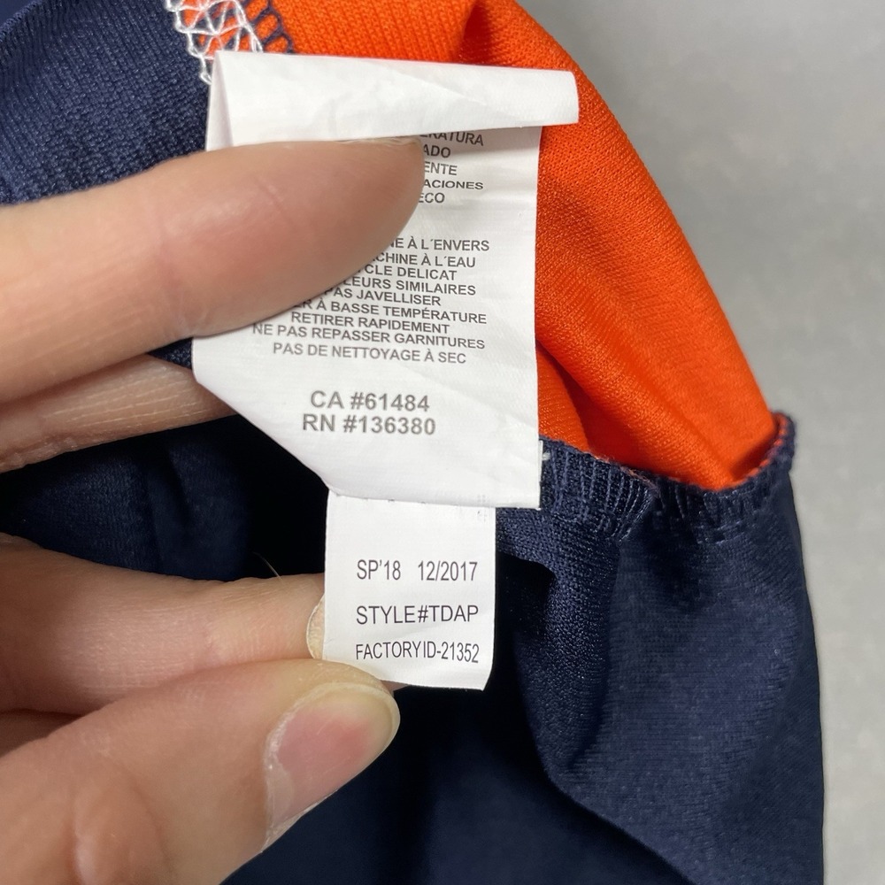 Majestic TX3 Cool Detroit Tigers Shirt Blue Orange Mens Size Extra Large L - Picture 5 of 7